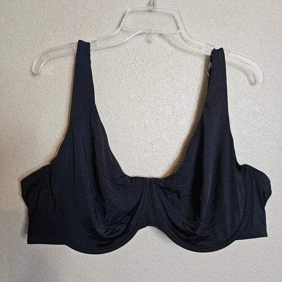 ThirdLove 24/7 Classic Unlined Bra Black Underwire Adjustable Straps 44E - Picture 2 of 7